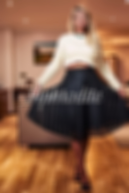 British Blonde escort Adeline is 5'8 height